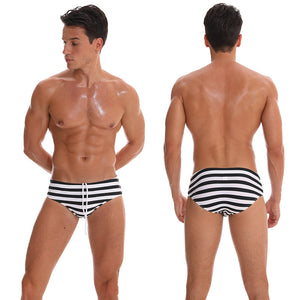 Striped Swim Briefs