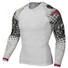 Men's 3D Long-Sleeve Rash Guard / Compression shirt / Base Layer ( For Exercise, Workouts, BJJ, MMA and Fitness) 3