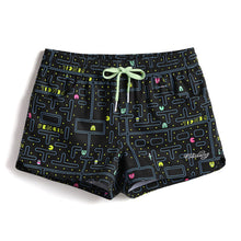 His and Hers Pac Man Couples Trunks