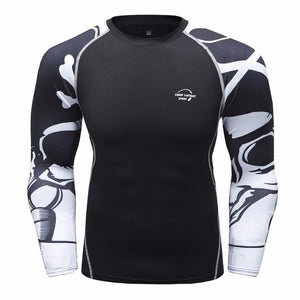 Men's Long-Sleeve Rash Guard / Compression shirt / Base Layer ( For Exercise, Workouts, BJJ, MMA and Fitness) 14