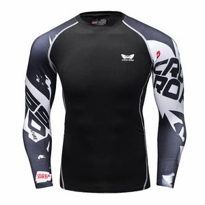Men's Long-Sleeve Rash Guard / Compression shirt / Base Layer ( For Exercise, Workouts, BJJ, MMA and Fitness) 10