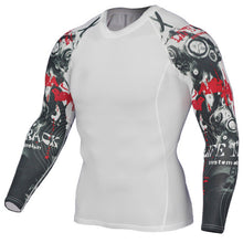 Men's 3D Long-Sleeve Rash Guard / Compression shirt / Base Layer ( For Exercise, Workouts, BJJ, MMA and Fitness) 4