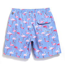 His and Hers "The Famous Flamingos" Matching Swim Trunks
