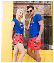 His and Hers "Skiing Penguins" Matching Swim Trunks