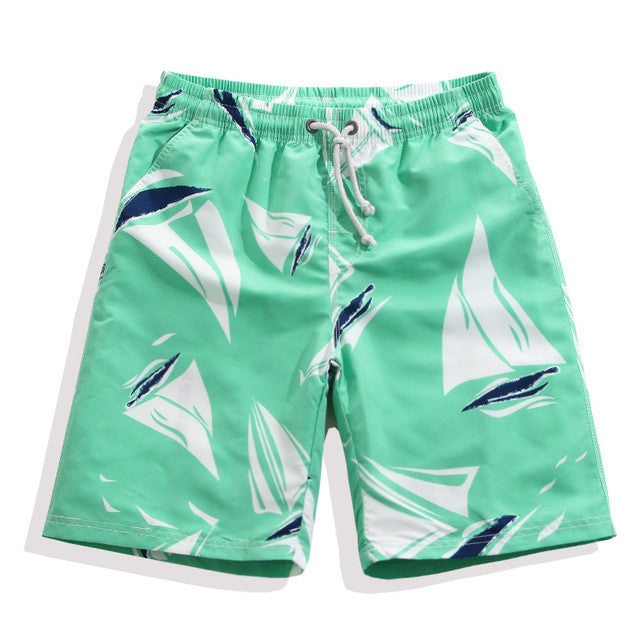 His and Hers Sails Boat Matching Swim Trunks