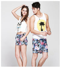 His and Hers "Florals 3" Matching Swim Trunks