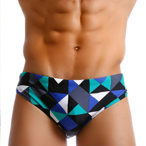 The Abstract Blues Swim Briefs